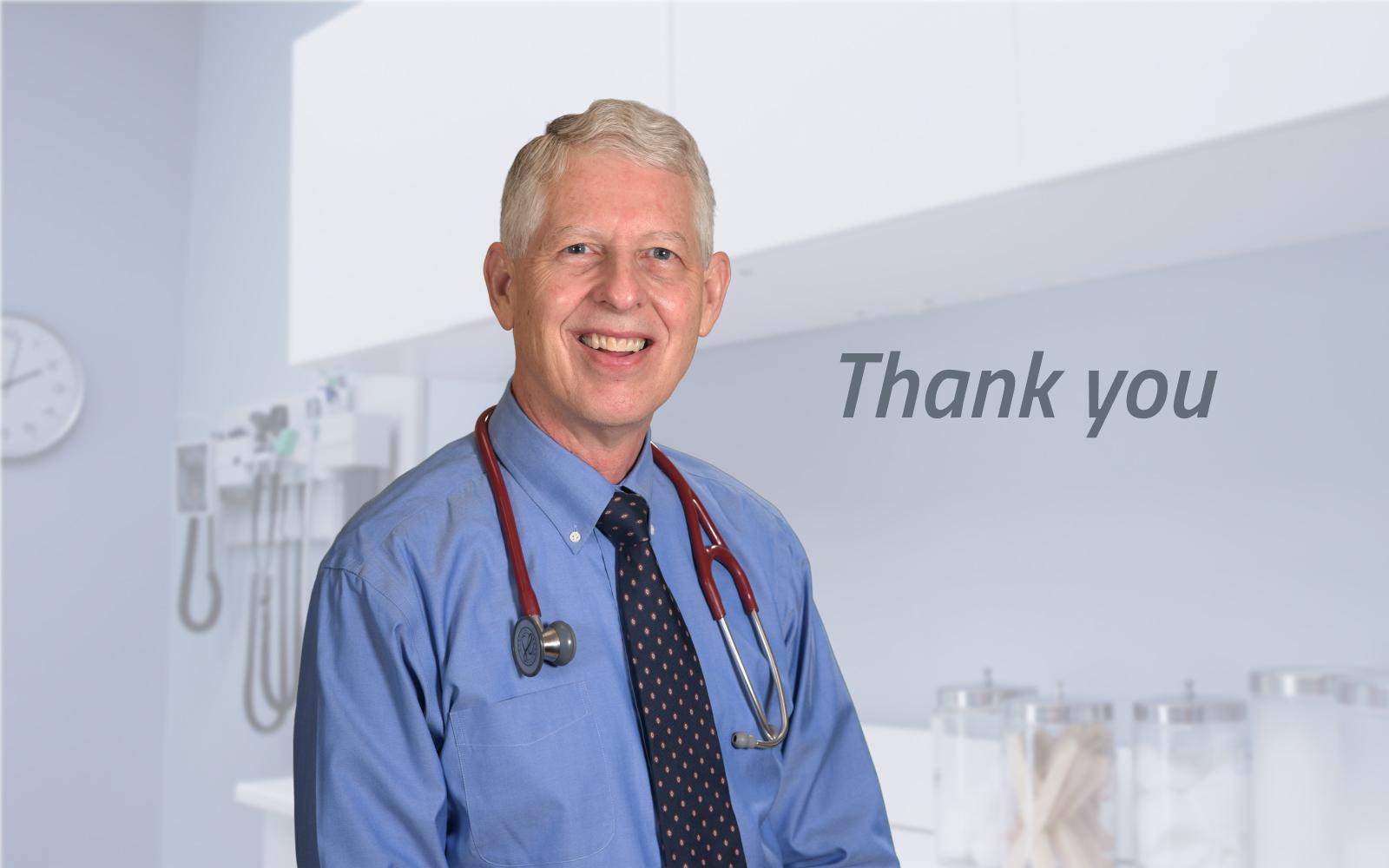 In Gratitude for Dr. Wagner's Years of Excellent Service